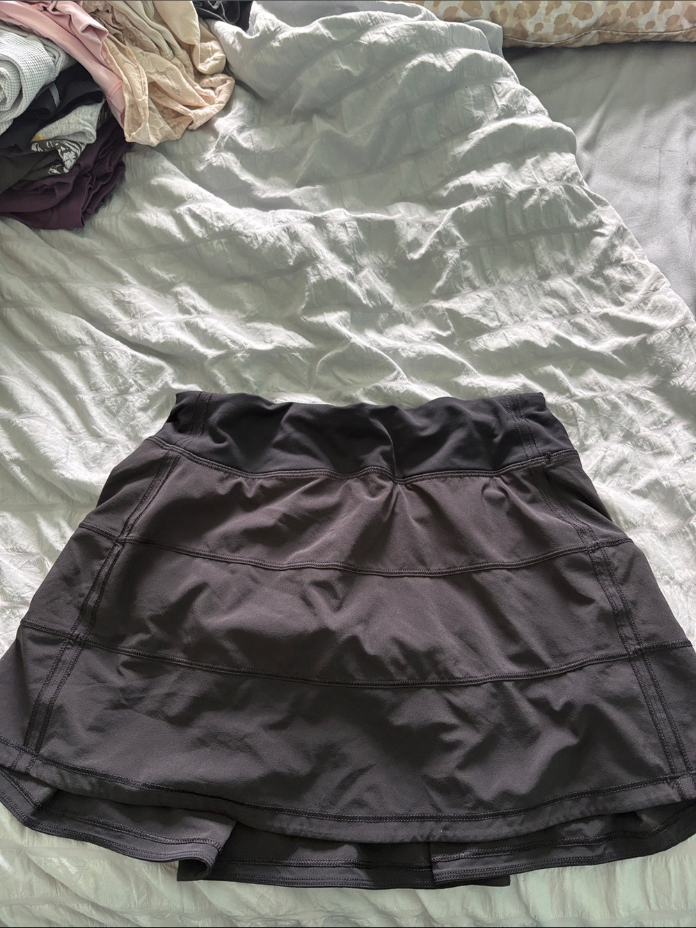 lululemon athletica Black Athletic Skirt with Reflective Logo
